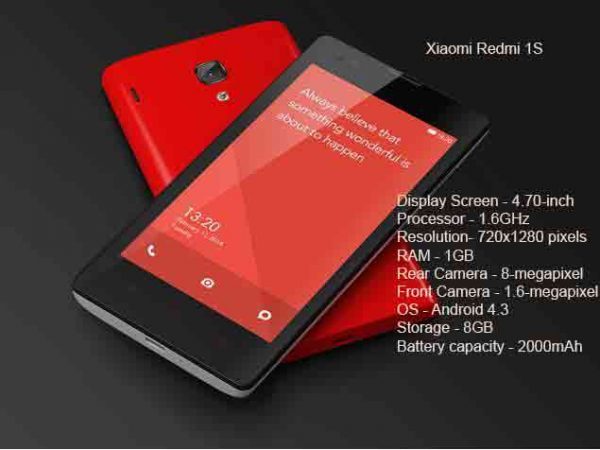 Redmi One Xiaomi RedMI 1S Review, Features, Specifications and Price In India ...